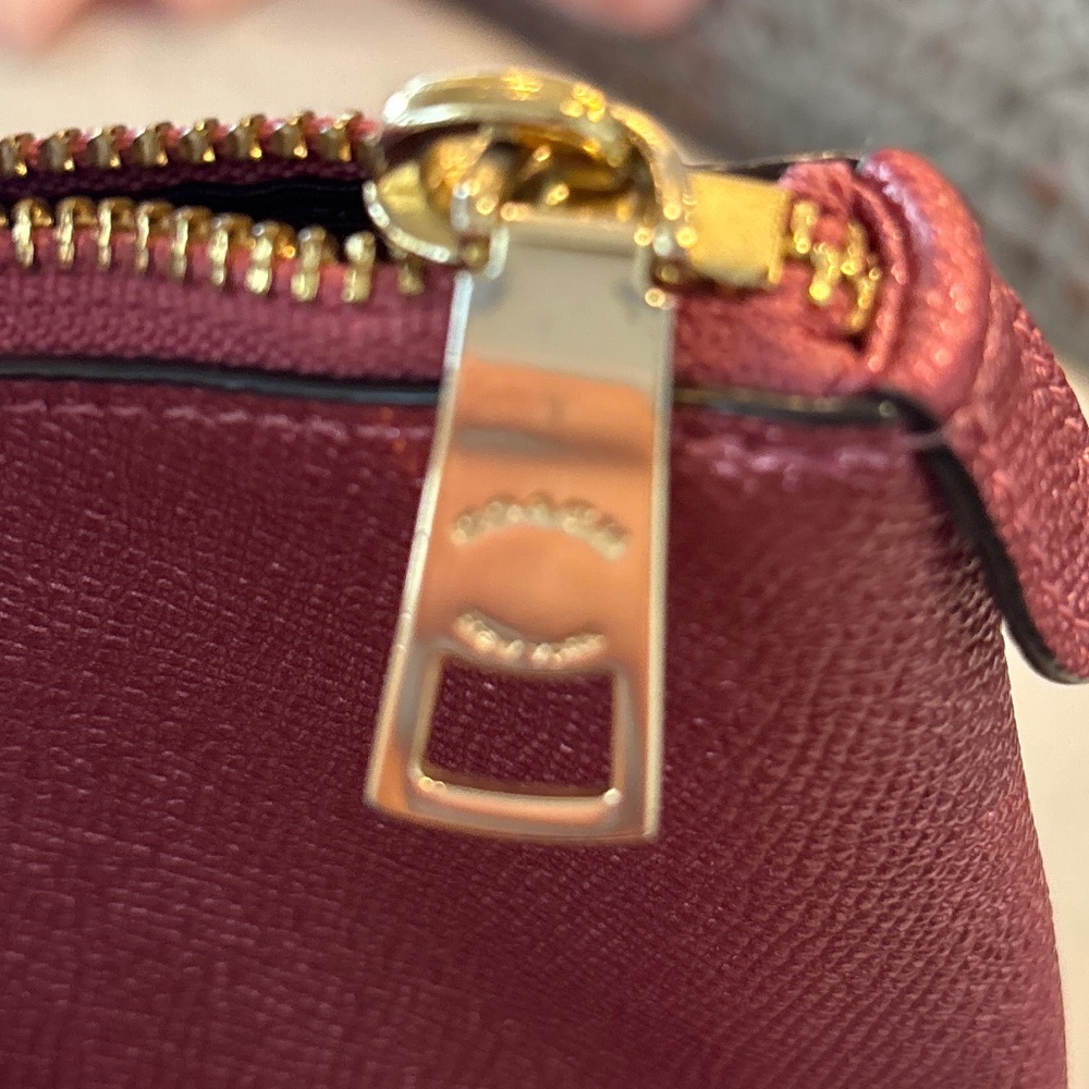 Coach Pink Leather Tote with Gold Hardware - Picture 6 of 15